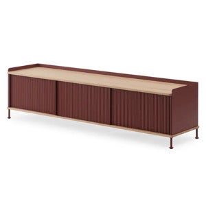 Enfold Sideboard 186 x 45 cm  - Oiled oak Deep Red