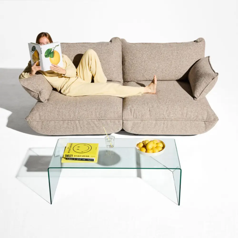 sumo armstöd boucle recycled brown