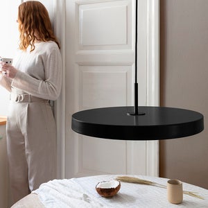 Asteria Plus Taklampa Ø43 cm Acrylic Black/Svart