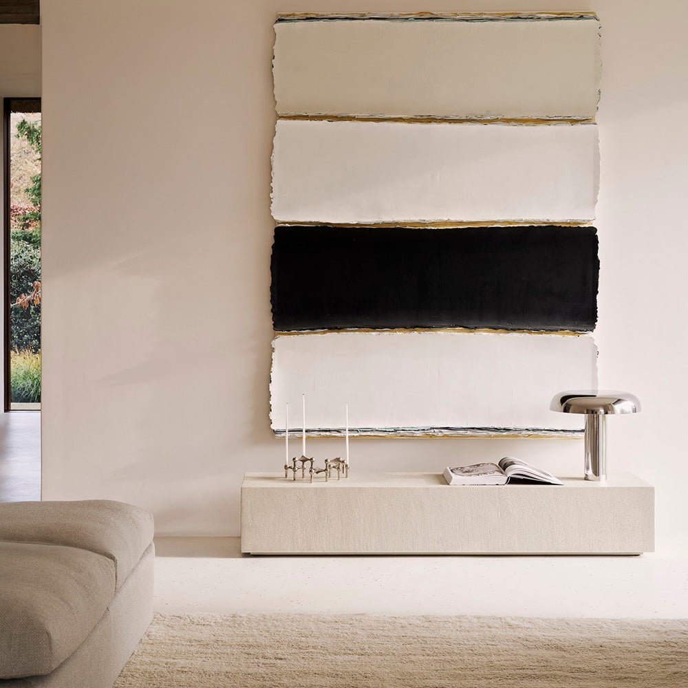 Elements Golvhylla/bänk - Off White 180x45x30 cm