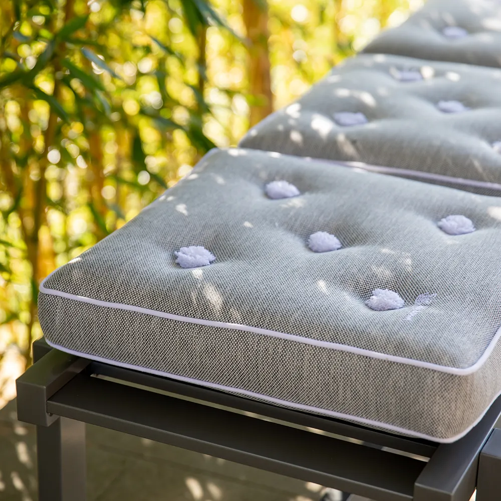 Bänk 135Cm Grå Alu 