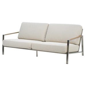 Naos 2,5-sits soffa  Stainless steel / Dot beige
