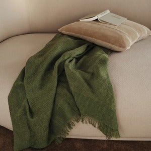 Weaver Pläd - Avocado