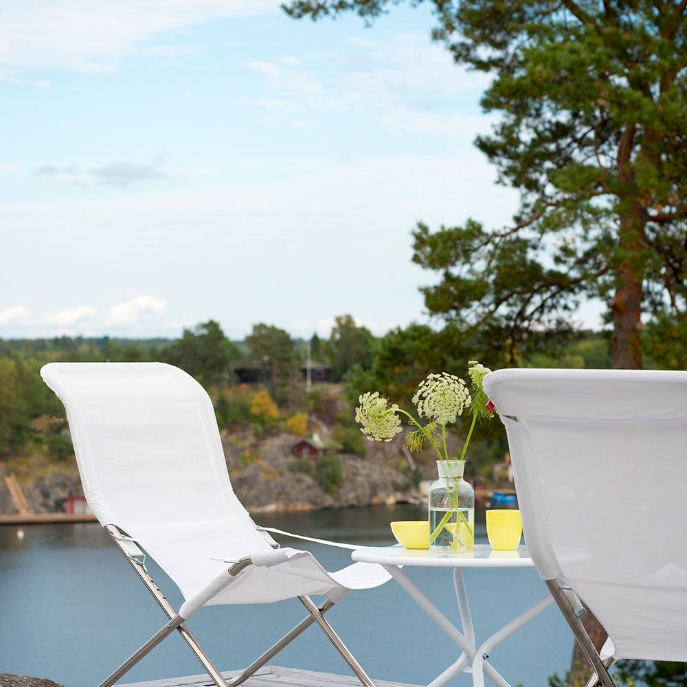 Tris sidobord 55cm vit 