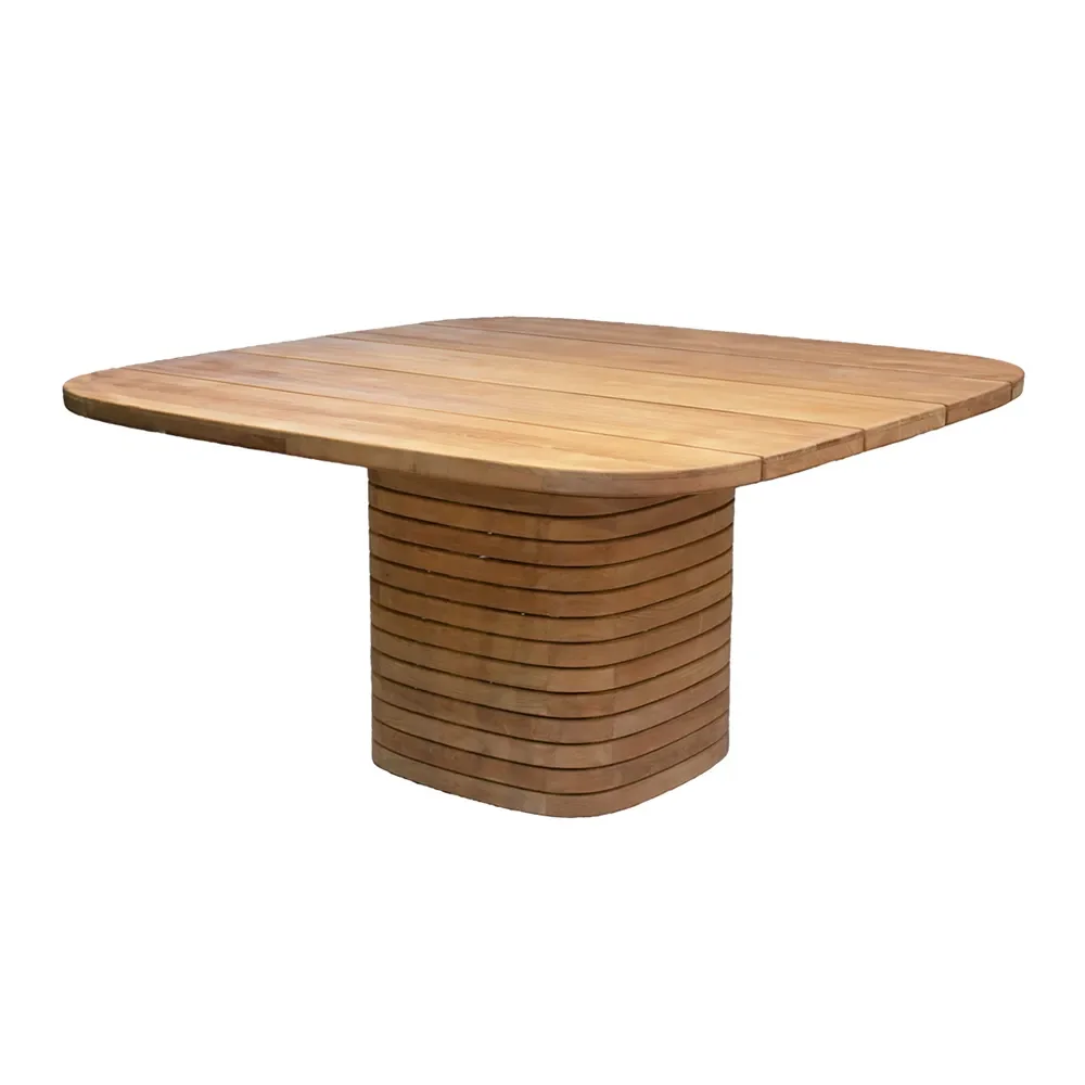 Mellow matbordunderrede kvadratisk f/bordsskiva 144x144 cm Teak