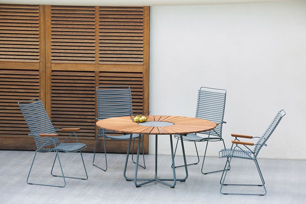 Click positionsstol mörkblå