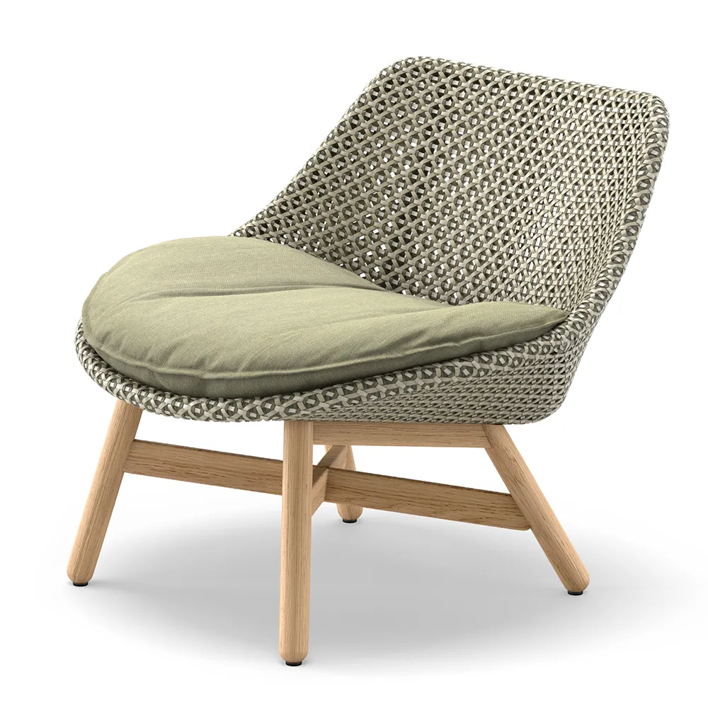 Mbrace clubfåtölj teak AXD teak 0205 alloro 0120