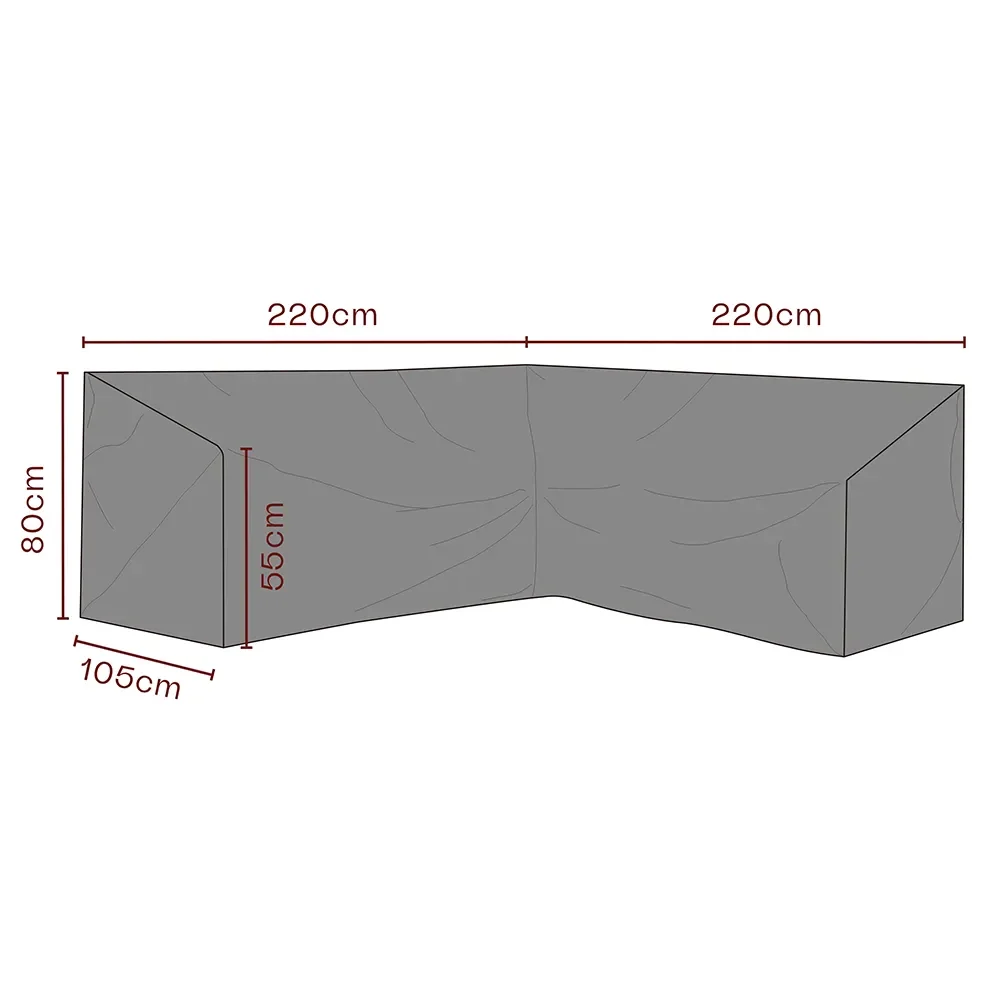 Möbelskydd hörnsoffa 220/220x80x105 cm Premium