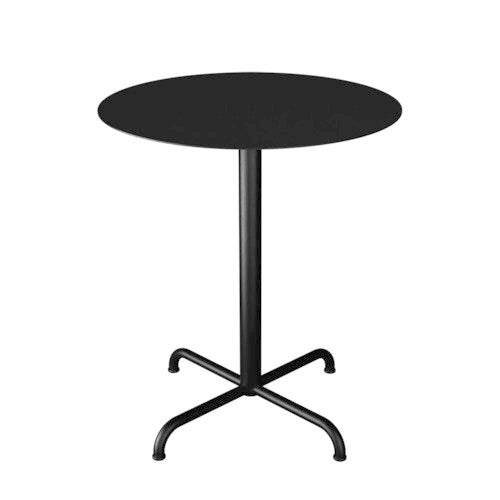 PICO Cafébord Ø64 cm, bas 4 ben Black