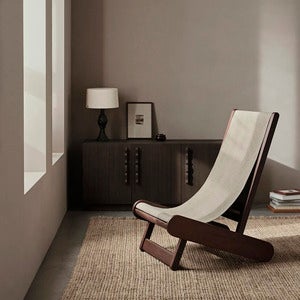Hemi Lounge Stol - Dark Stained/Natural