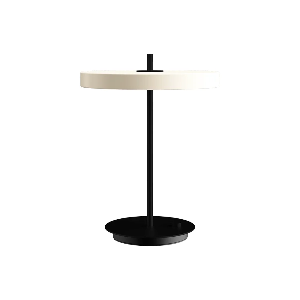 Asteria table Bordslampa Ø31 cm Pearl White/Black Stem