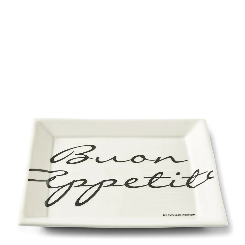 Buon Appetito tallrik fyrkantig 22 x 22 cm