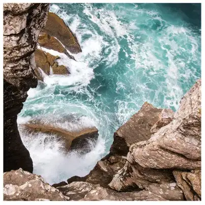 Väggdekor Raw Nature Portugal 100x100 cm