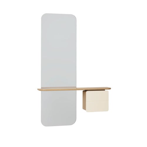 One More Look Spegel Ek/Pearl White