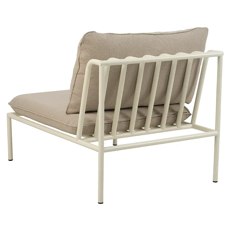 Collier mittdel  Pearl white / Teddy beige