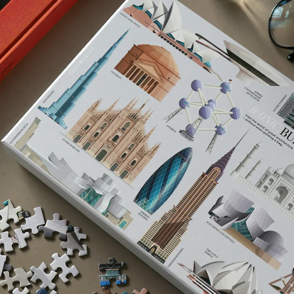 Pussel 1000 bitar Iconic Buildings