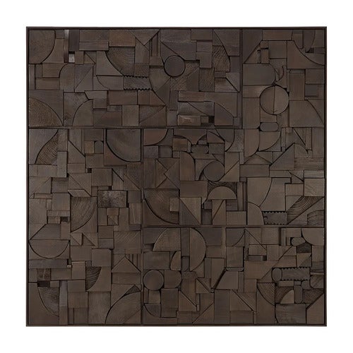 Bricks Väggdekor 100x100 cm Brun