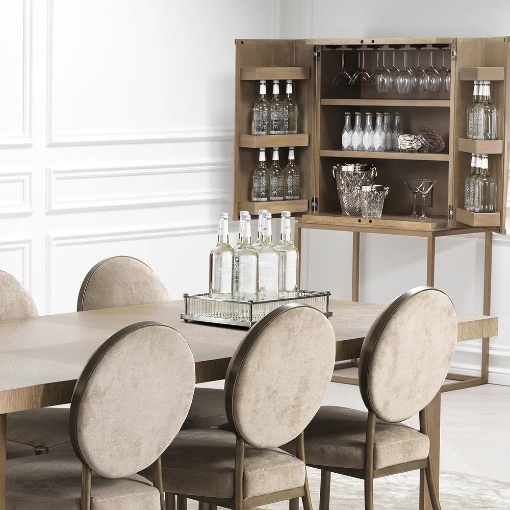 Cora Bricka Rektangulär Nickel Finish