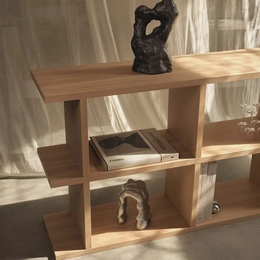 Kona Bokhylla  3x2 - Natural ek