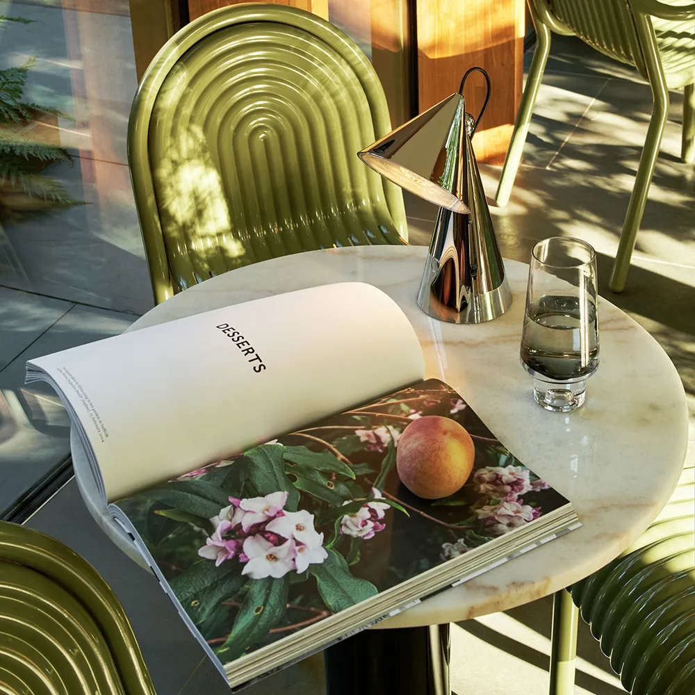 Pose Portabel lampa Silver LED