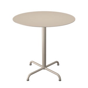 PICO Cafébord  Ø74 cm, 4 ben bas Beige