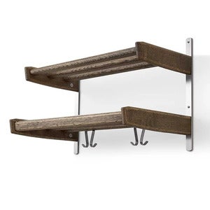Meja Hatthylla 59 cm 2 hyllplan Rökt Ek