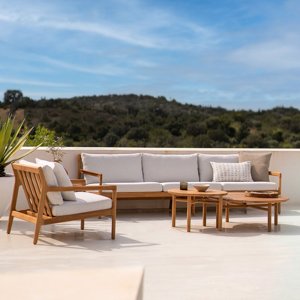 Jack Fåtölj Teak/Off White