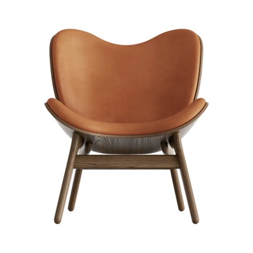 A Conversation Piece Loungestol Dark Oak/Hope Leather Cognac