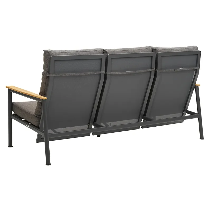 Gordon 3-sits soffa - Antracit/Soft Dawn