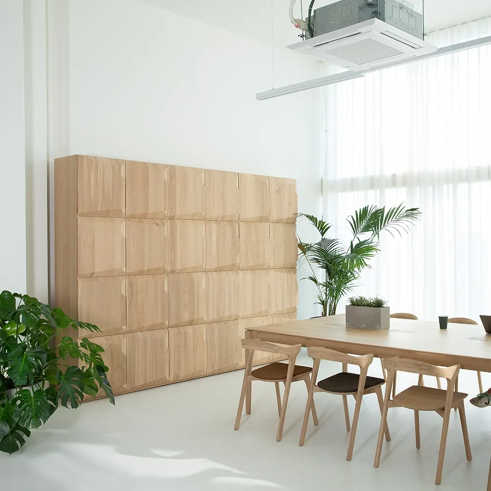 Bok Matstol Ek/Dark brown