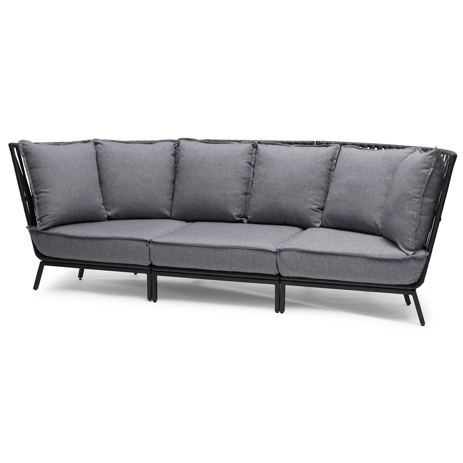 Hillerstorp Jet Set Soffa Svart Konstrotting