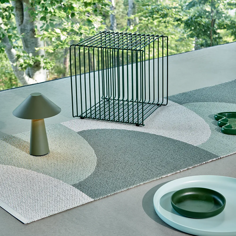 Hill matta Army/Misty Mint/Fossil Grey 70 x 270cm