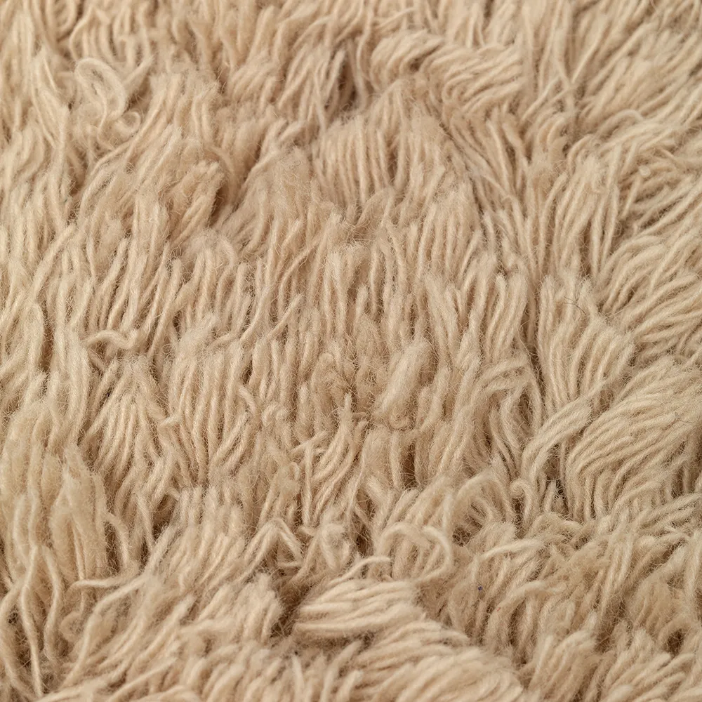 Handvävd Prydnadskudde Meadow High Pile Light Sand
