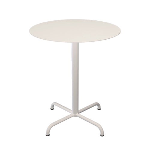 PICO Cafébord Ø64 cm, bas 4 ben Muted white