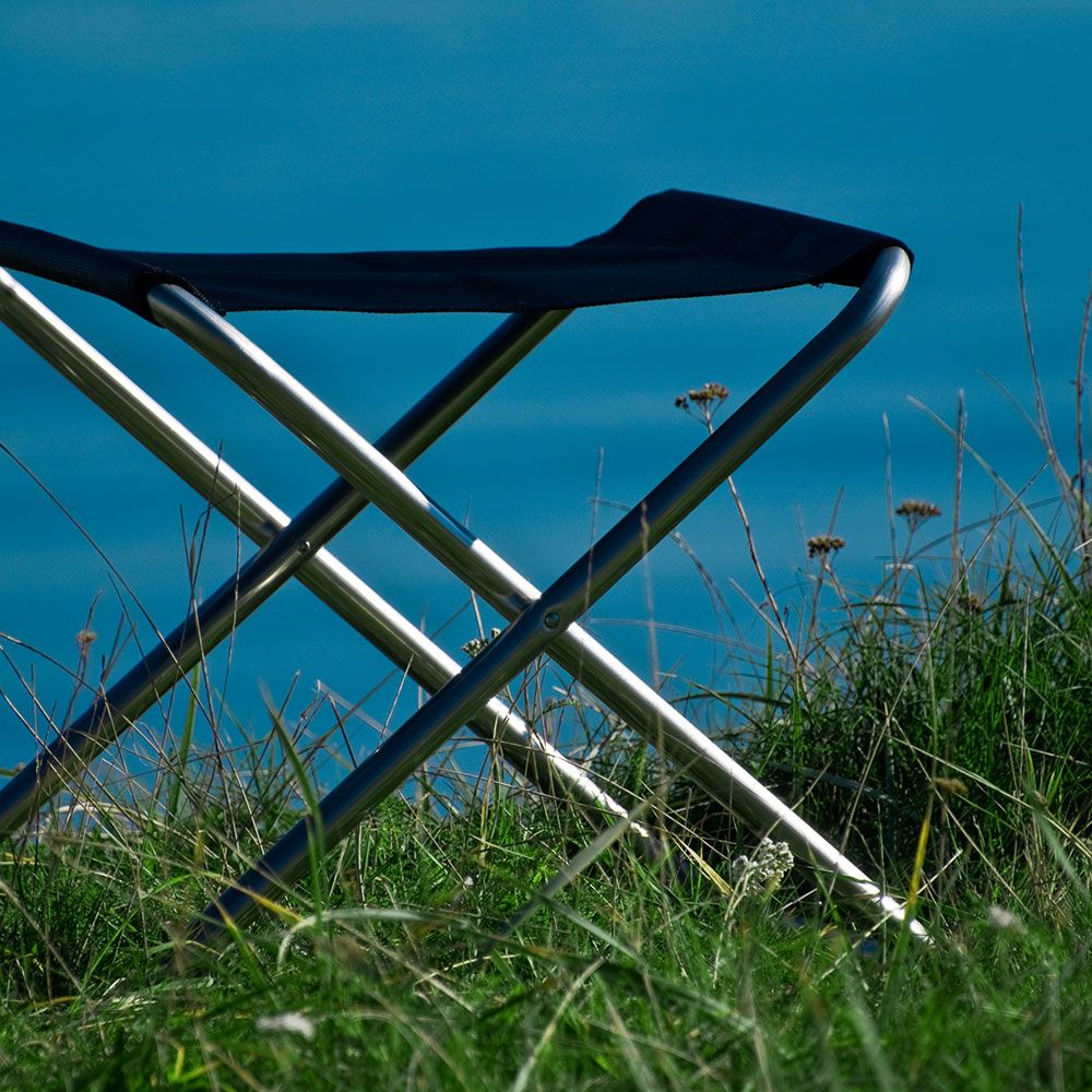 Chico fotpall taupe aluminium/textilene 