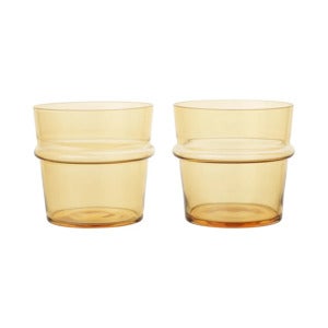 Boya Lågt dricksglas 2-pack - Yellow