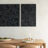 Bricks Väggdekor 90x60 cm Svart