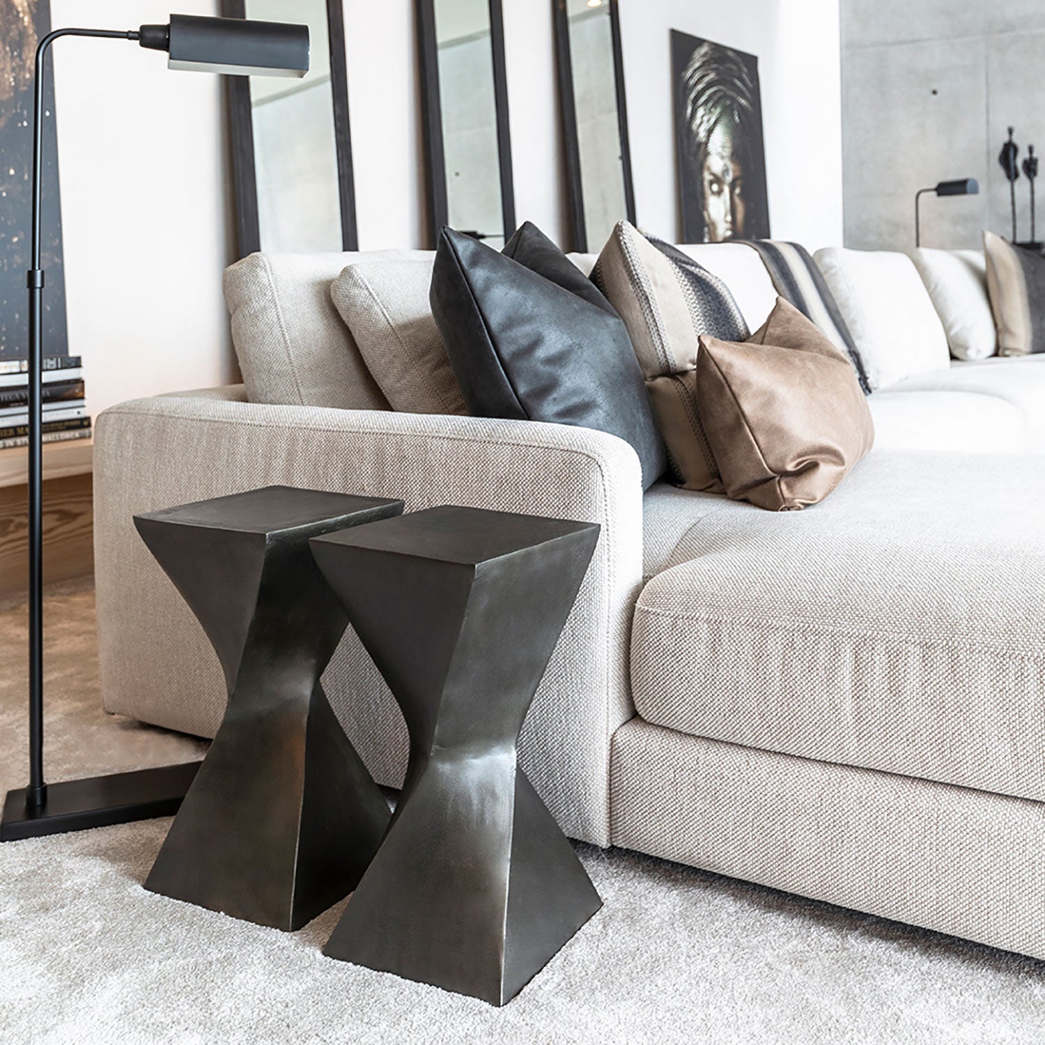 Filato sidobord antracit