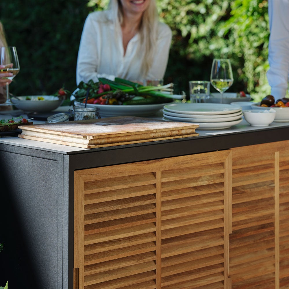 Fornax köksdel stor svart/grå 