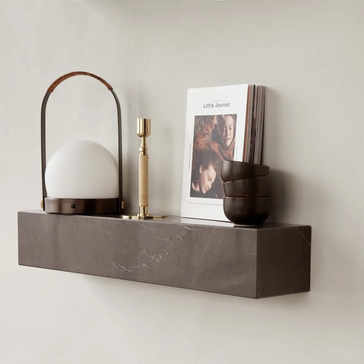 Plinth Hylla Marmor Grey Kendzo