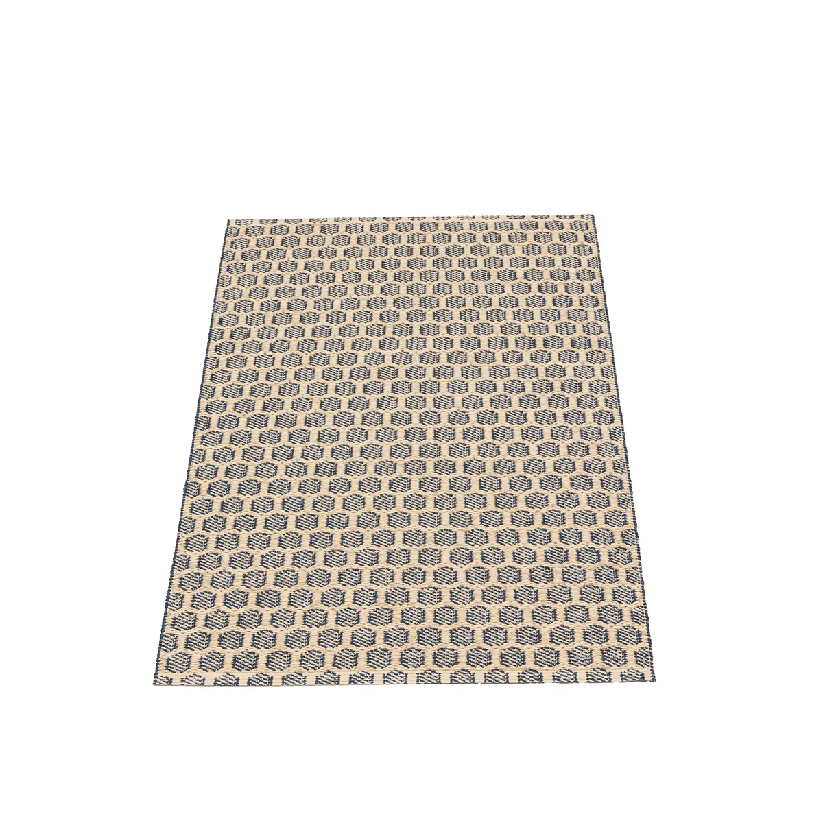 Vändbar Plastmatta MIMI Ocean Blue/Cream 70x300 cm