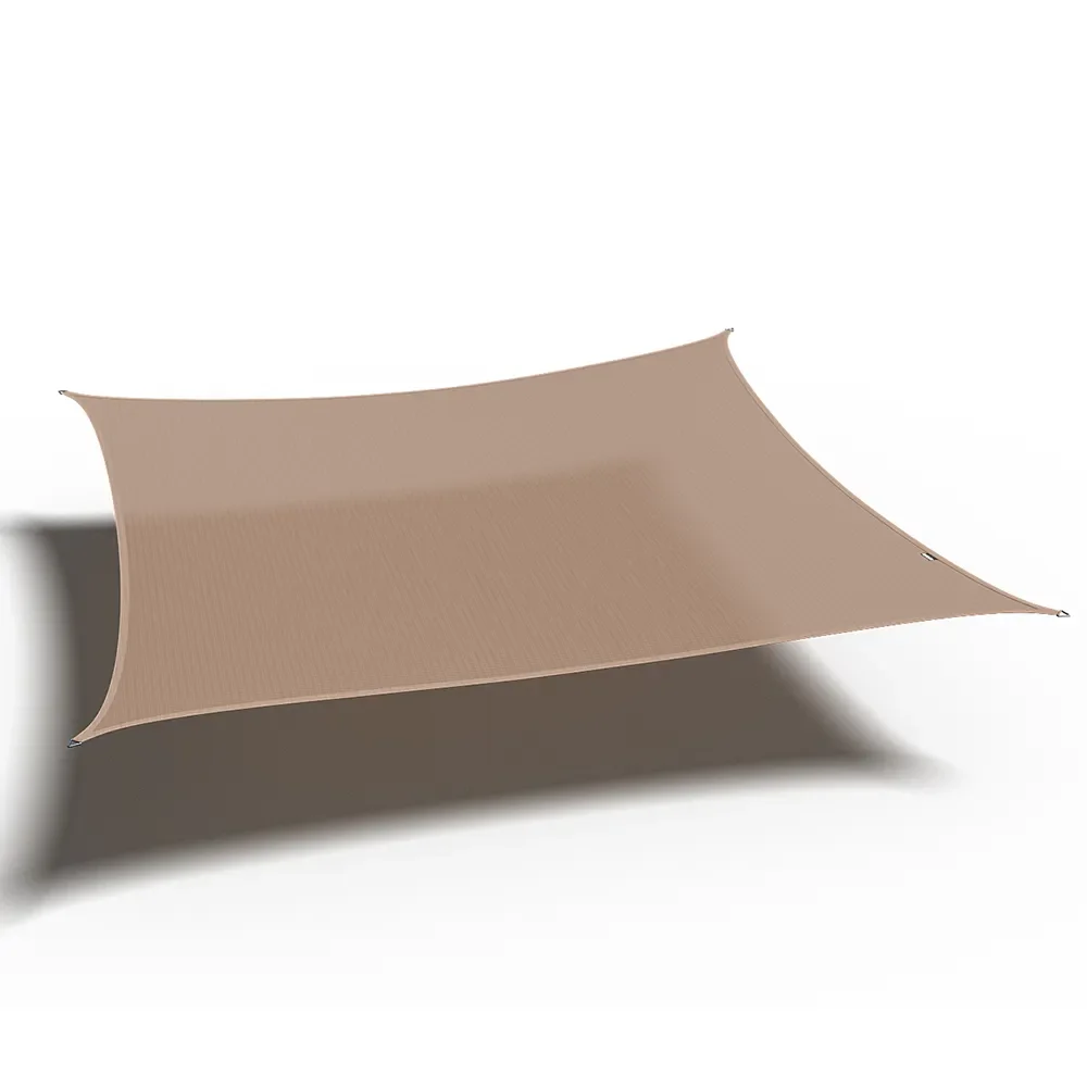 Coolfit solsegel kvadratiskt 500x500cm beige