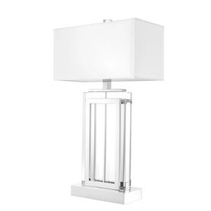 Bordslampa Arlington Crystal Nickel