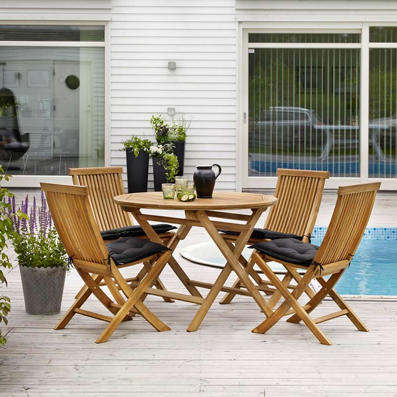 Turin matstol natur teak 