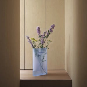 Ridge Vas H: 48,5 cm Light Blue Frosted