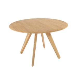  Slab runt bord 120cm natur