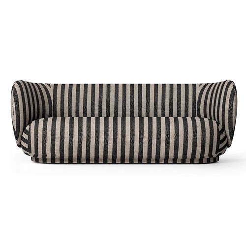 Rico 3-sits soffa Louisiana - Sand/Black