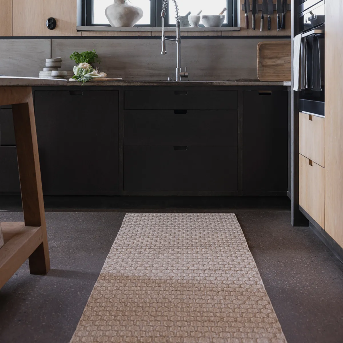 Vändbar Plastmatta MIMI Beige/Vanilla 180 x 260 cm