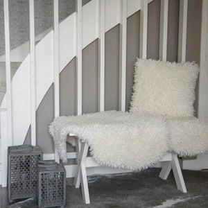 Wooly fäll 60x90 cm Ivory