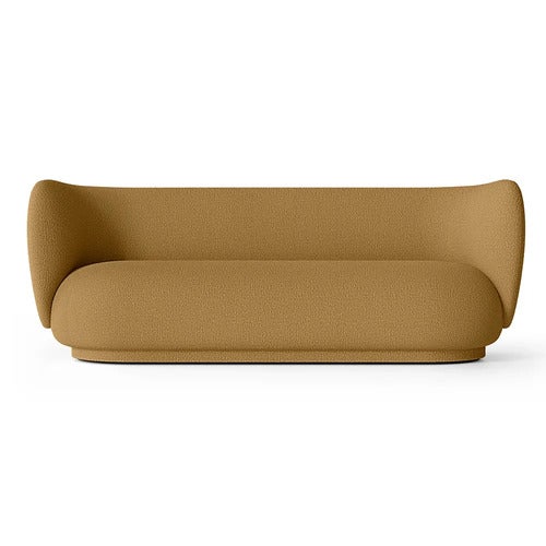Rico 3-sits soffa Wool Boucle - Sugar Kelp